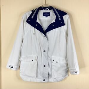 3/$30 Mackintosh New England | Vintage White Navy Jacket S
